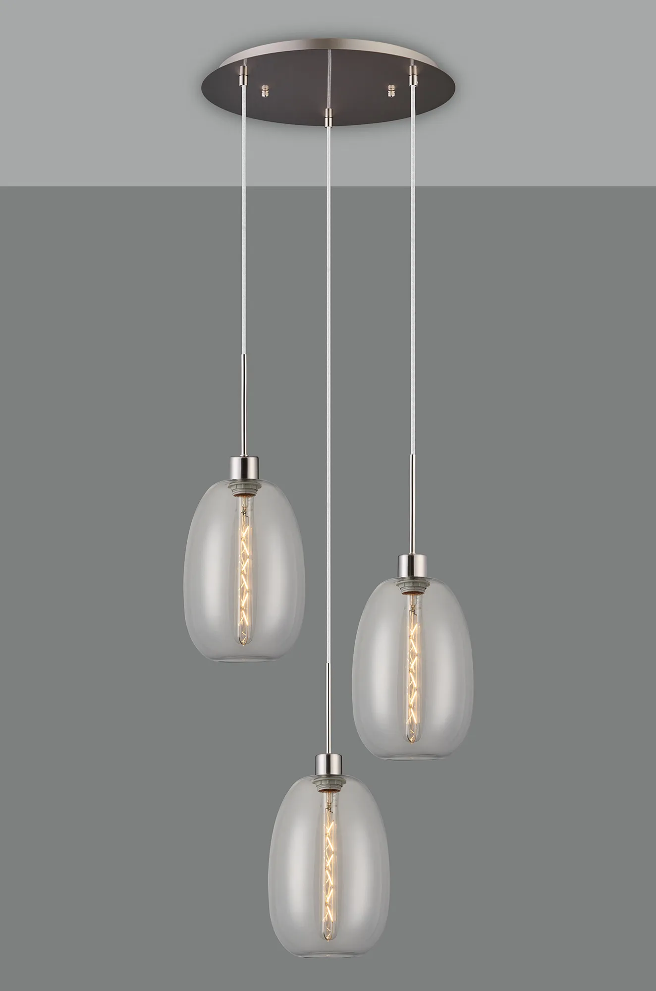 Lori Satin Nickel Ceiling Lights Deco Multiple Pendant Lori Satin Nickel Ceiling Lights Deco Multiple Pendant